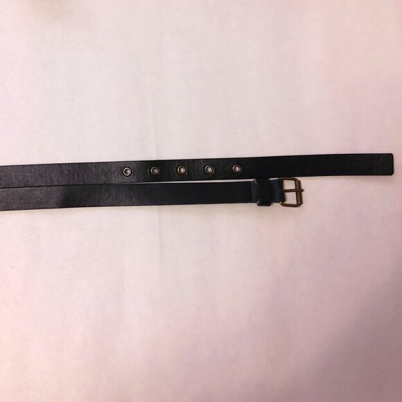 NWT Black Faux Leather Fashion Belt with Buckle for Women’s Pants Jeans - Picture 4 of 11